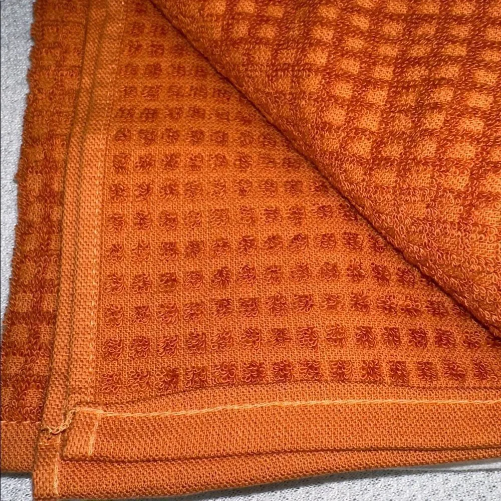 DC Ivory Orange Cotton Blend Fall Gigi’s Pumpkin Pie Recipe Kitchen Towels